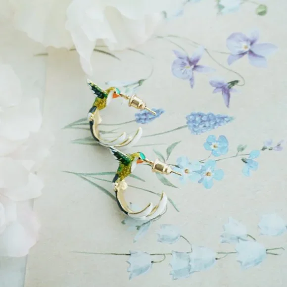 Bird earrings - Picture 2 of 6